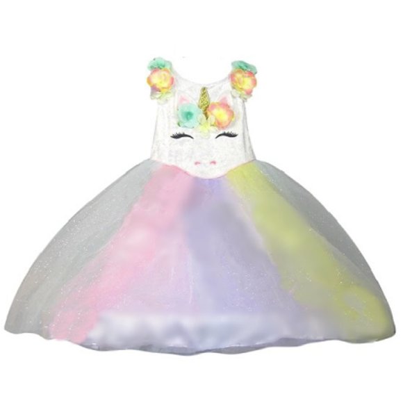 Pastel Rainbow Unicorn Dress from Gillian's Closet - Picture 1 of 10